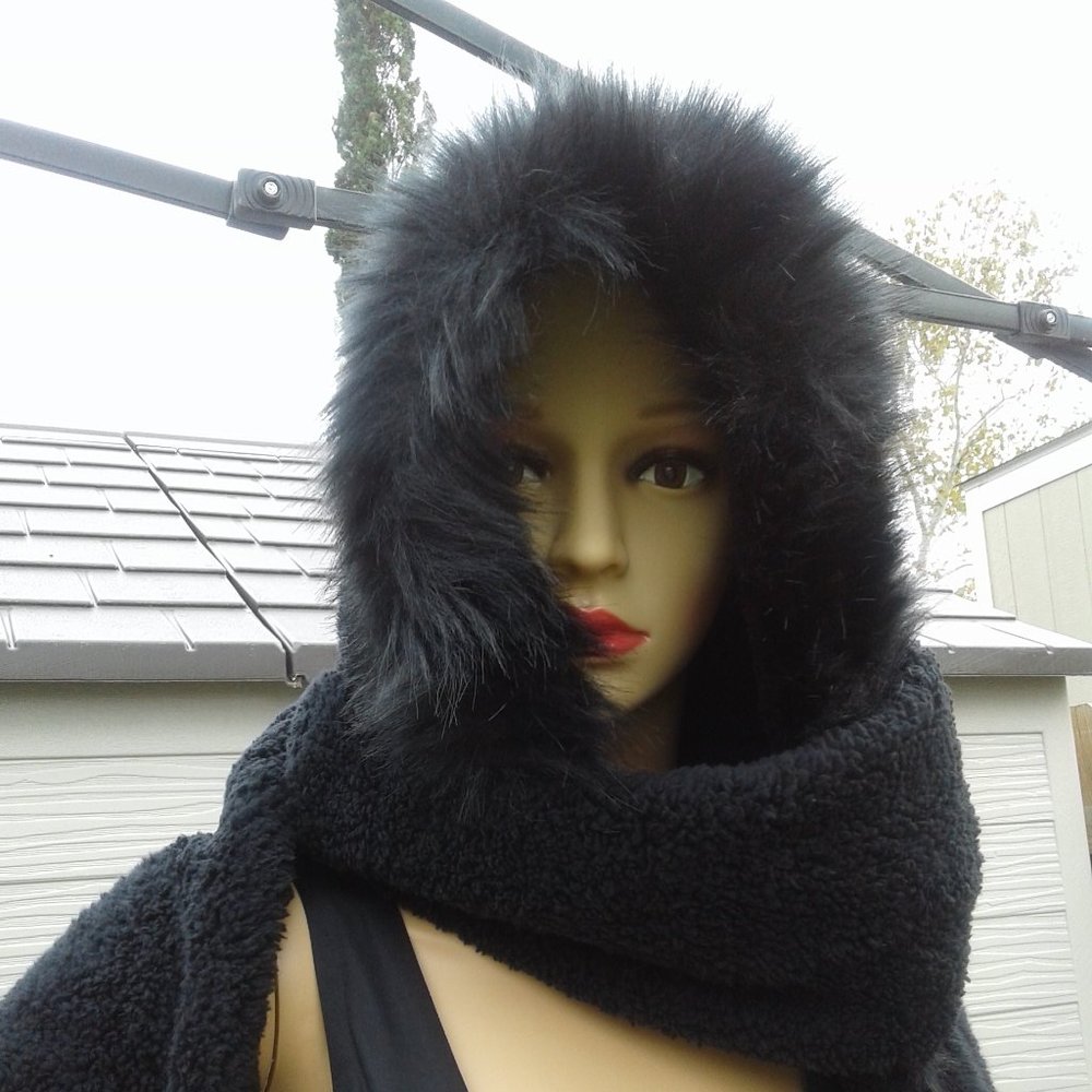 Womens Winter Black with Wrap